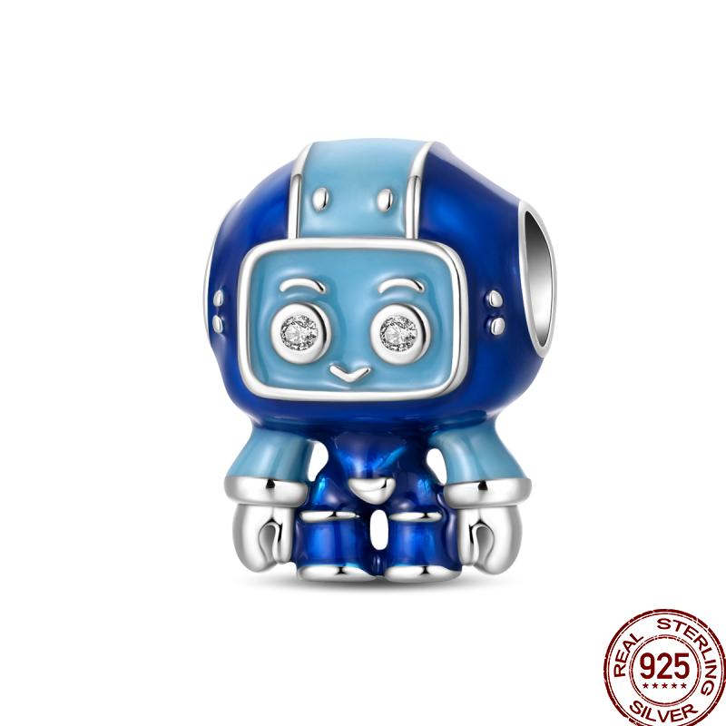 Copper Colorful Beads Youth Multi Series Shiny Inlaid Zircon Pendant Suitable For Pan Original Jewelry Gift