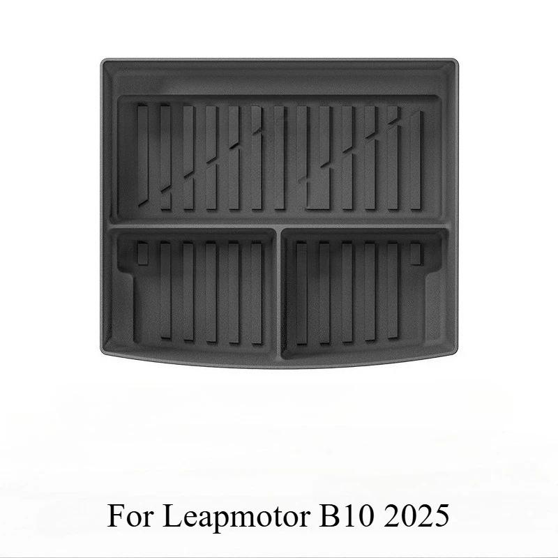 Für Leapmotor B10 Kofferraummatte Rücksitzlehnenpolster Wasserdicht Verschleißfest Ladeboden Kofferraum untere Aufbewahrungsbox Zubehör