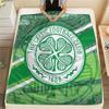 Celtic Football Club Print FlAannel Blanket, High Quality Comfortable for All Seasons, Home Decor, Warmth and Comfort