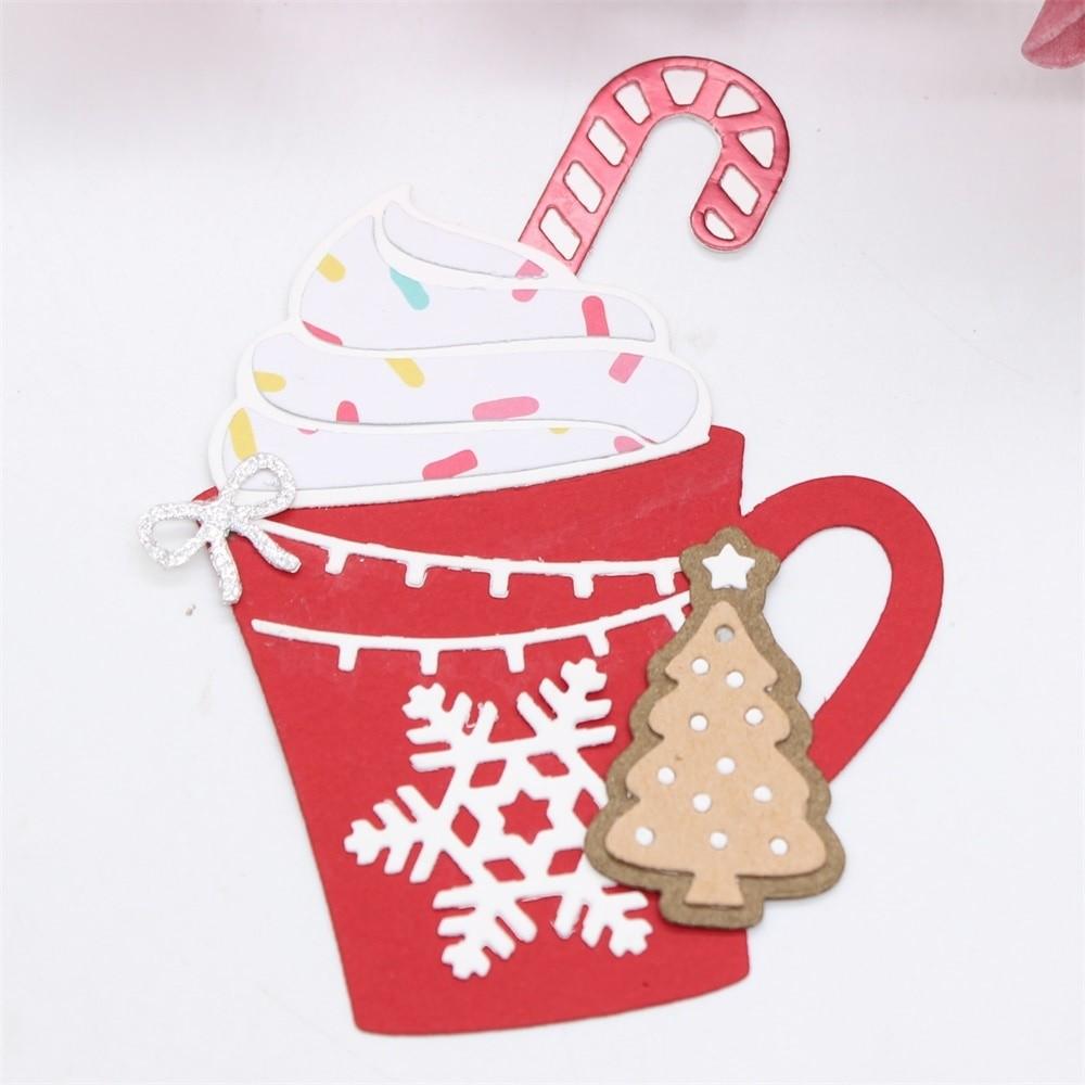 Ice Cream Mug Metal Cutting Die Stencil Template For DIY Embossing Paper Photo Album Cards Making Scrapbooking Die Cut