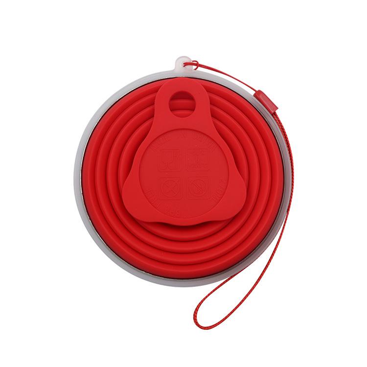 Folding Cup 300ml Water Cup Travel Silicone Retractable Color Portable Outdoor Coffee Hand Cup