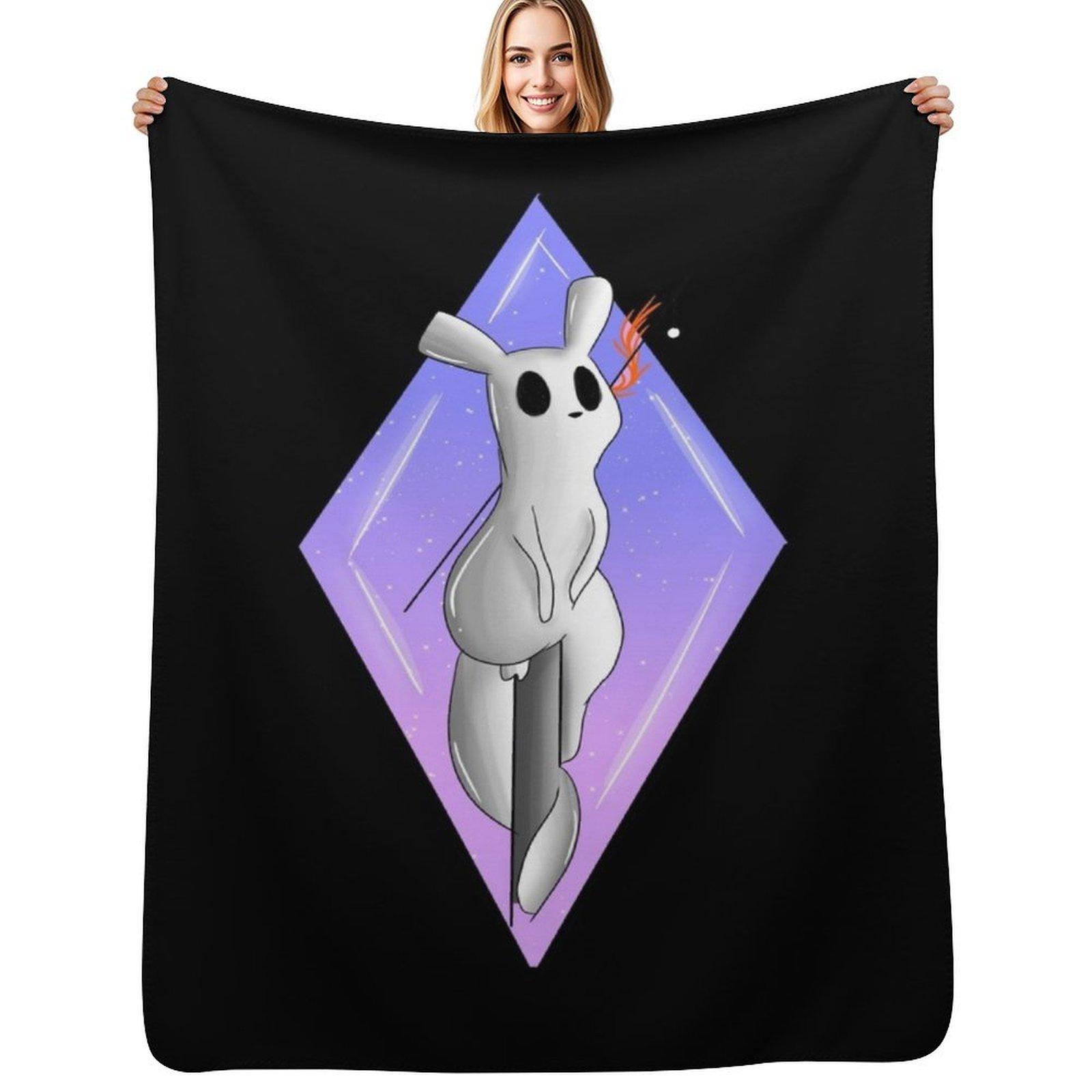 

Diamond Slugcat Rainworld Throw Blanket Warm Plush Fuzzy Blanket for Living Room 102x76cm(40x30in)