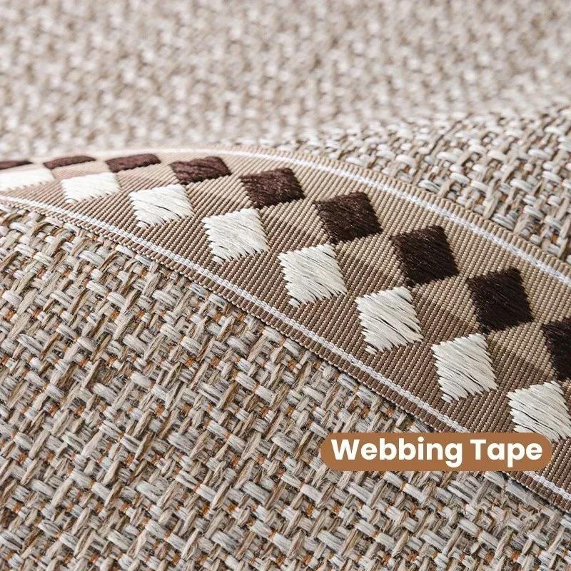 Cotton and Linen Sofa Towel Solid Color Sofa Mat Four Seasons Universal Sofas Pad for Living Room Anti-Slip Couch Cushion Luxury