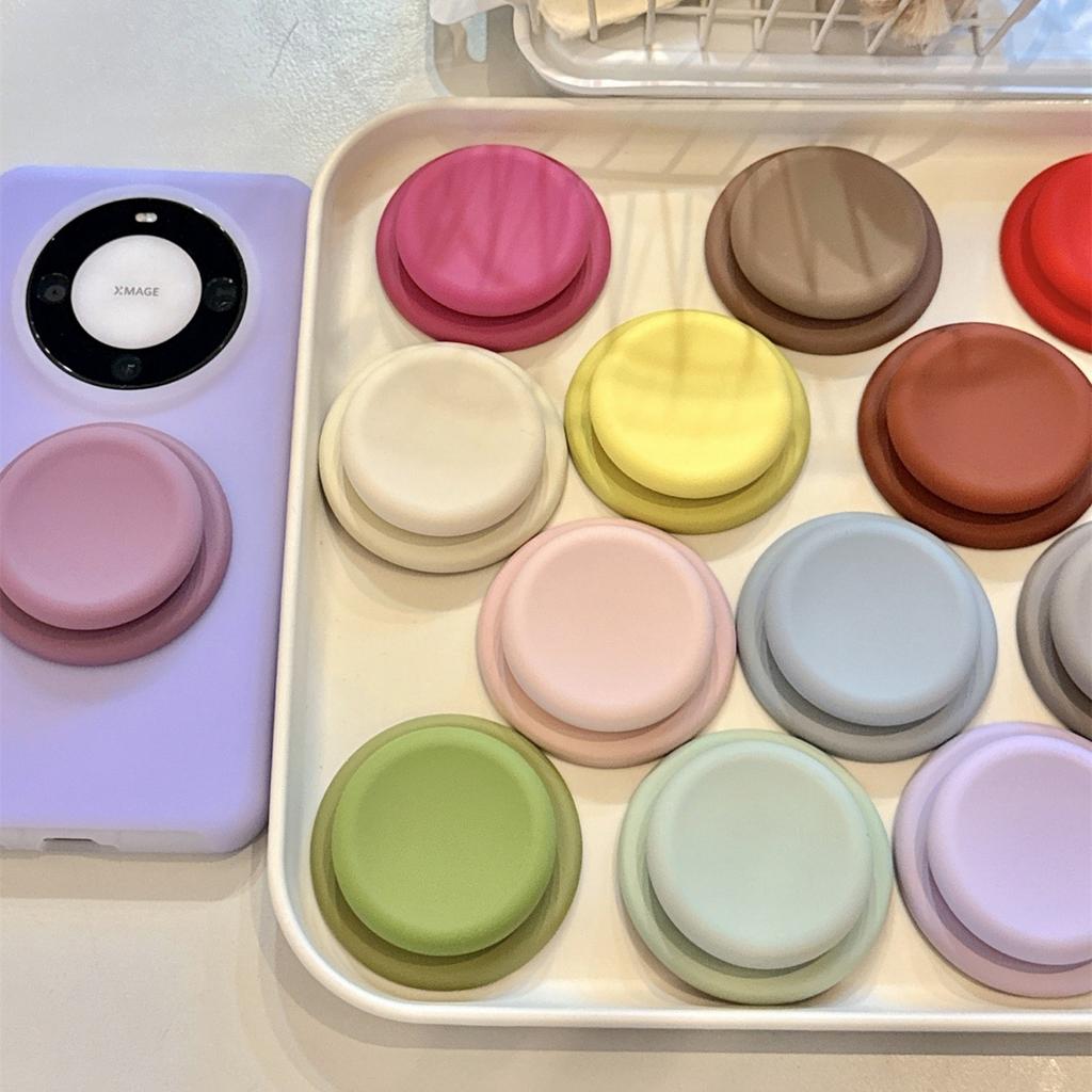Candy Color Liquid Silicone Magnetic Phone Grip For Samsung Huawei Google Finger Bracket Holder