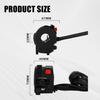Dirt Bike Handlebar Switch for Hawk 250,Left Electric Motorcycle Light Turn Signal Horn Button for Hawk250