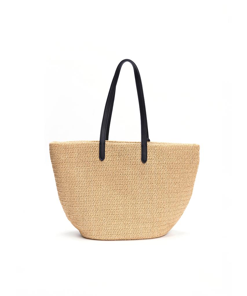 Badgigi Santorini Shoulder Tote Bag, Black