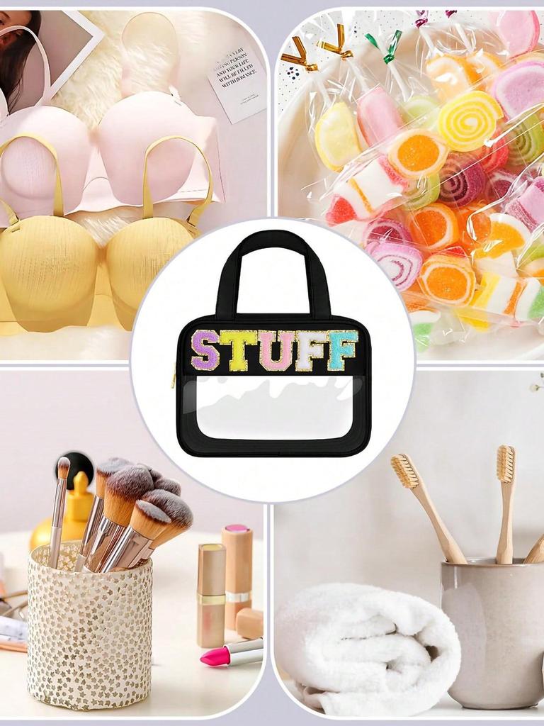 Cross-Border PVC Transparent Cosmetic Bag - Large Capacity, Multi-Functional, Portable Toiletry Storage Bag