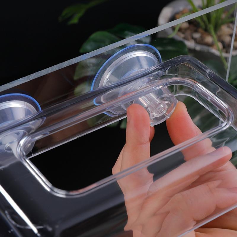 Aquarium Feeder With Strong Suction Cups Fish Tank Feeder Aquarium Feed Ring Fish Tank Station Floating Food Tray Feeder