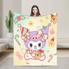 Cinnamoroll Christmas Fleece Blanket  Funny Throw Blankets for Bed Sofa Couch 125*100cm Plush Thin Quilt