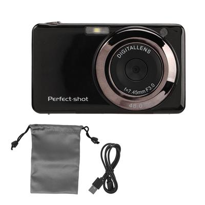 Digitální fotoaparát 2,7in 1080P Digitální fotoaparát 8x Zoom 48MP Přenosný Kompaktní Digitální fotoaparát pro