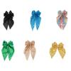 Glittering Sequined Hair Bows for Women Girl Daily Formal Occasion Wear Evening Party Accessories Headpiece Photo Props