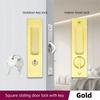 Black Sliding Door Lock with Key Durable Security for Indoor Use - Balcony Kitchen Bathroom Mobile Hook Handle