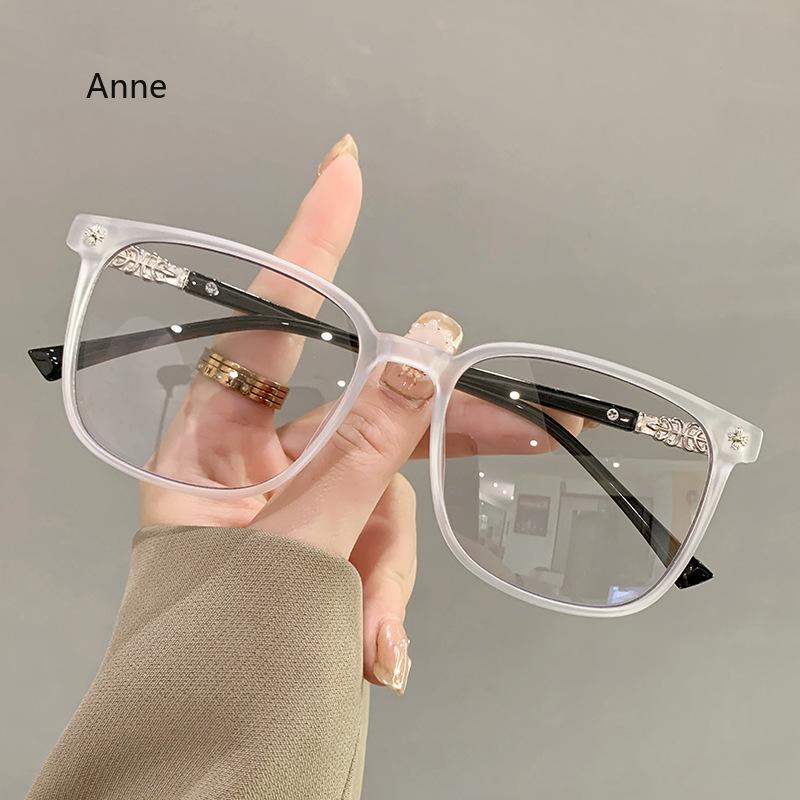 Men'S Fashion Photochromic Myopia Glasses Retro Anti-Blue Far-Sighted Eyewear Women Color Changing Presbyopia Glasses -0.5
