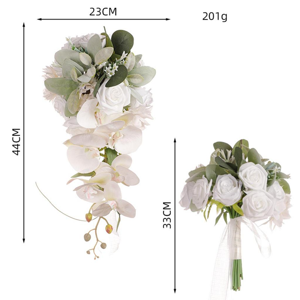 Bridal Bouquet Romantic Artificial Flowers for Valentine’s Day Party Wedding R