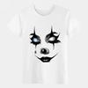 Unisex Gruseliges Clown-Gesicht T-Shirt Gothic Horror Gruseliger Clown Grafik Casual T-Shirt