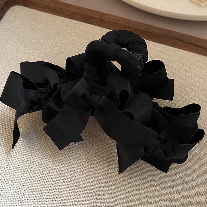 

1 шт. Корейская элегантная и милая заколка-бант, новый стиль высокого класса, большой объем волос, заколка-акула, заколка для волос-пучок на затылке