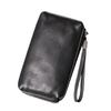 Pochette e Portafoglio Lungo Unisex in Vera Pelle - Porta Telefono in Morbida Pelle di Mucca