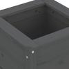Plant Pot Gray 40x40x39 Cm Solid Pine Wood