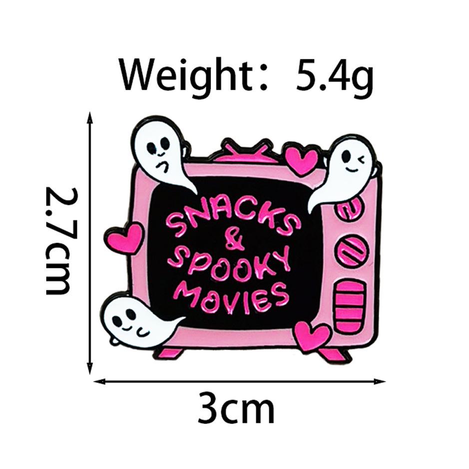 European & American Halloween Cartoon Monster Brooch Set – Creative Ghost Badge for Clothing & Hat Decoration