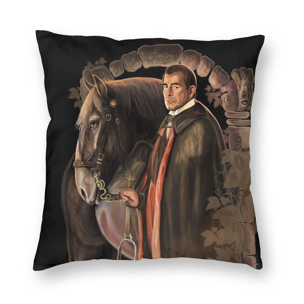 Claes Bang Dracula Pillowcase Polyester Linen Velvet Pattern Zip Decorative Home Cushion Cover x