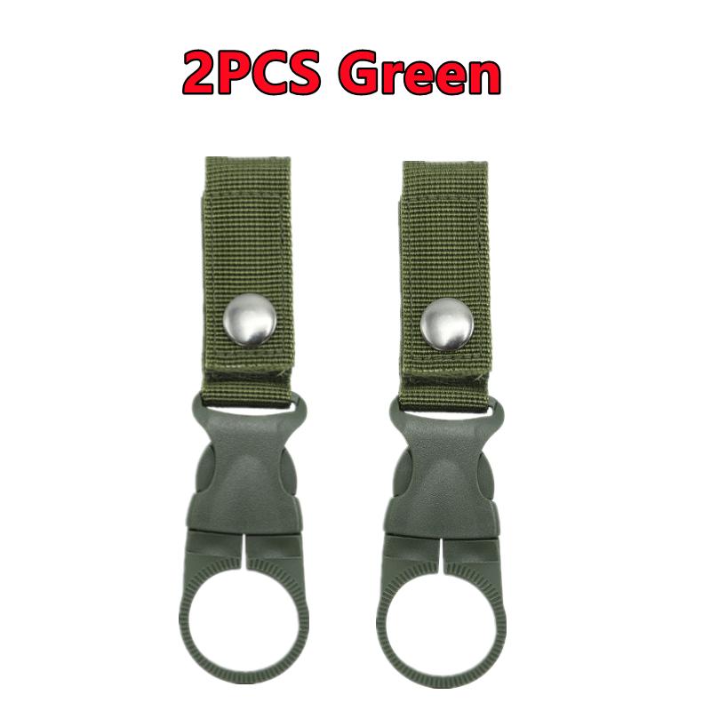 1/2/4PC Nylon Webbing Buckle Hook Water Bottle Holder Clip Outdoor Military EDC Carabiner Backpack Belt Hanger Camp Tools