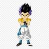Lapper for klespose Iron On Thermal Stickers Dragon Ball Goten Goten Gohan Mønster Vaskbar Varmeoverføring
