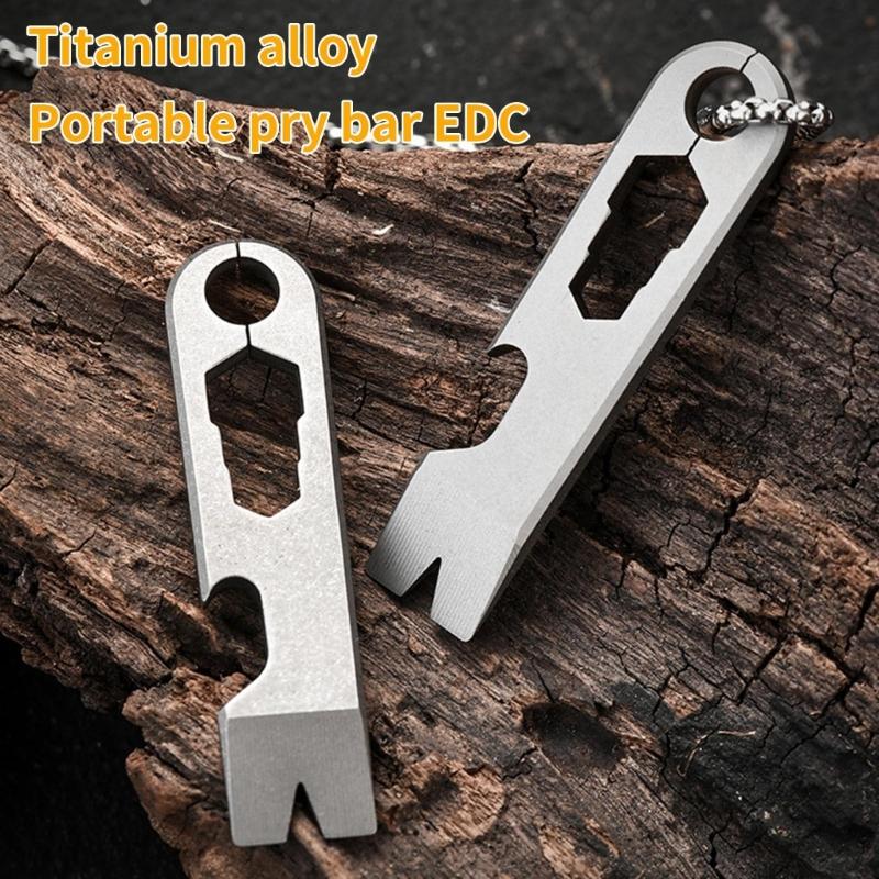 Multifunction Metal Alloy Crowbars Tool Pry Bar And Bottle Opener Wrench Survival Tool For Everyday Carry