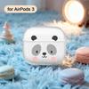 Cute Panda Pattern Suitable for Airpods 3 2 1 Pro 2 4 Pro3 Sparkling Pink Transparent Earphone Protective Cover Anti Drop
