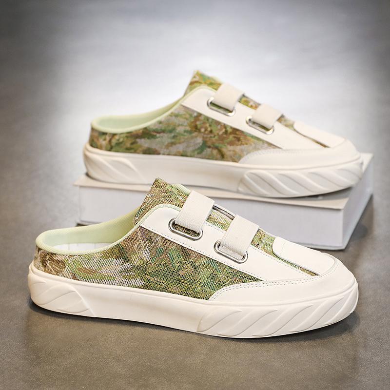 

Мода PARZIVAL 2024 Лидер продаж Мужская обувь Мужская парусиновая обувь Удобная вулканизированная обувь Нескользящая повседневная обувь Zapatillas Hombre 44 зелёный