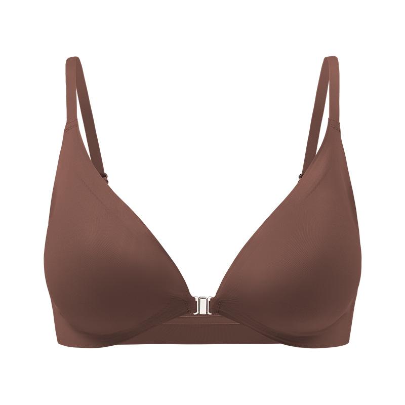 Reggiseno da Donna S Plus Size con Chiusura Frontale Push-Up Senza Cuciture Sottile