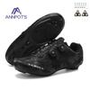 Men's White Male Self-Locking Cleat Non-slip Speed Bicycle Shoes New Road Cycling Shoes Women Spd Racing Sneakers Lightweight