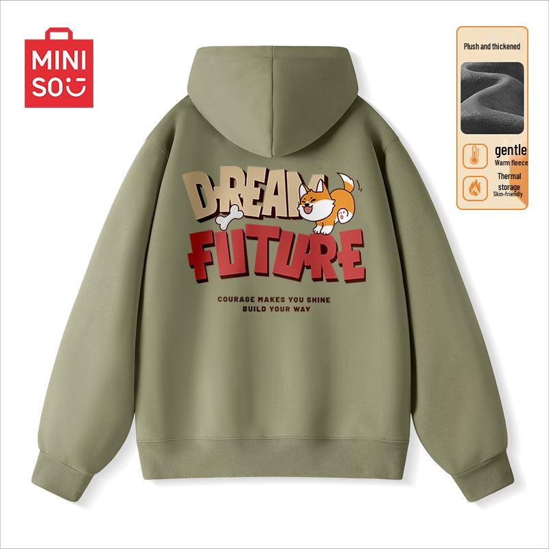 

MINISO Men s Plush Hooded Hoodie XL