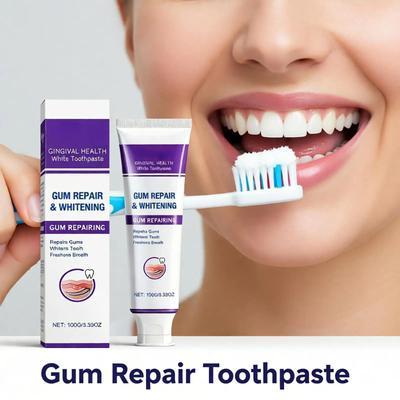 Pasta de Dientes para Regeneración de Encías Blanqueamiento de Manchas Dentales Eliminación de Sarro Reducir Placa Frescor Bucal Protección Reparación del Esmalte Toothpastep