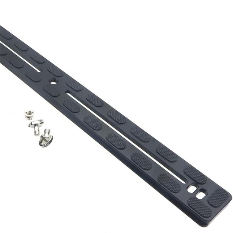 400mm Long Quick Release Plate with 28 Rubber Pad for Enhances Stability Camera Protections On Tripods for Two Cameras
