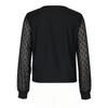Autumn 2025 Women's European & American Fashion: Black Long-Sleeve Knit Top