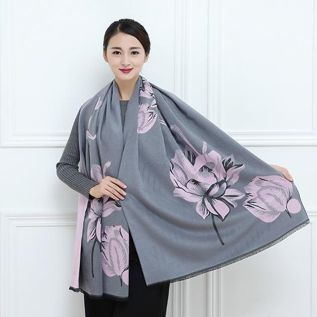 New Arrival Women'S Scarl Thickening Warm Pashmina Cashmere Scarf Female Autumn Winter Soft Scarf Shawl Multipurpose Blanket