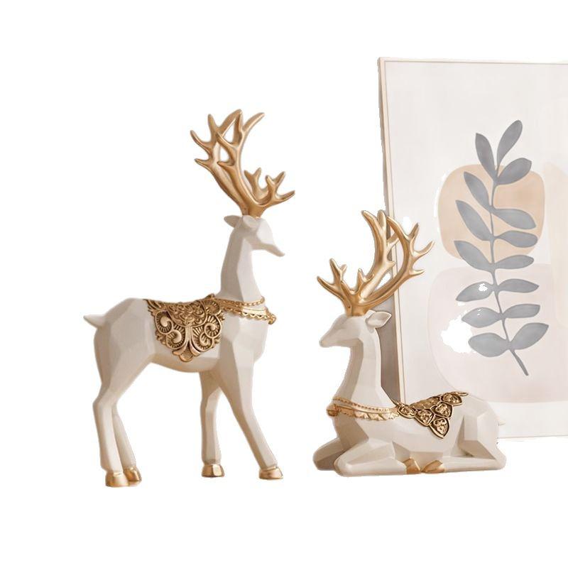 European Deer Wine Cabinet Ornament for Modern Living Room