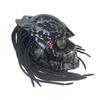 HOT Predator Personality Motorcycle Full Face Helmet Cosplay Male Warrior Motorcycle Accessories Helmet Retro Braid Abs Capacete