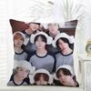 SStray Kids Cushion Cover Daily Washable Linen Pillowcase Soft  for Sofa Bed Home Room Decor