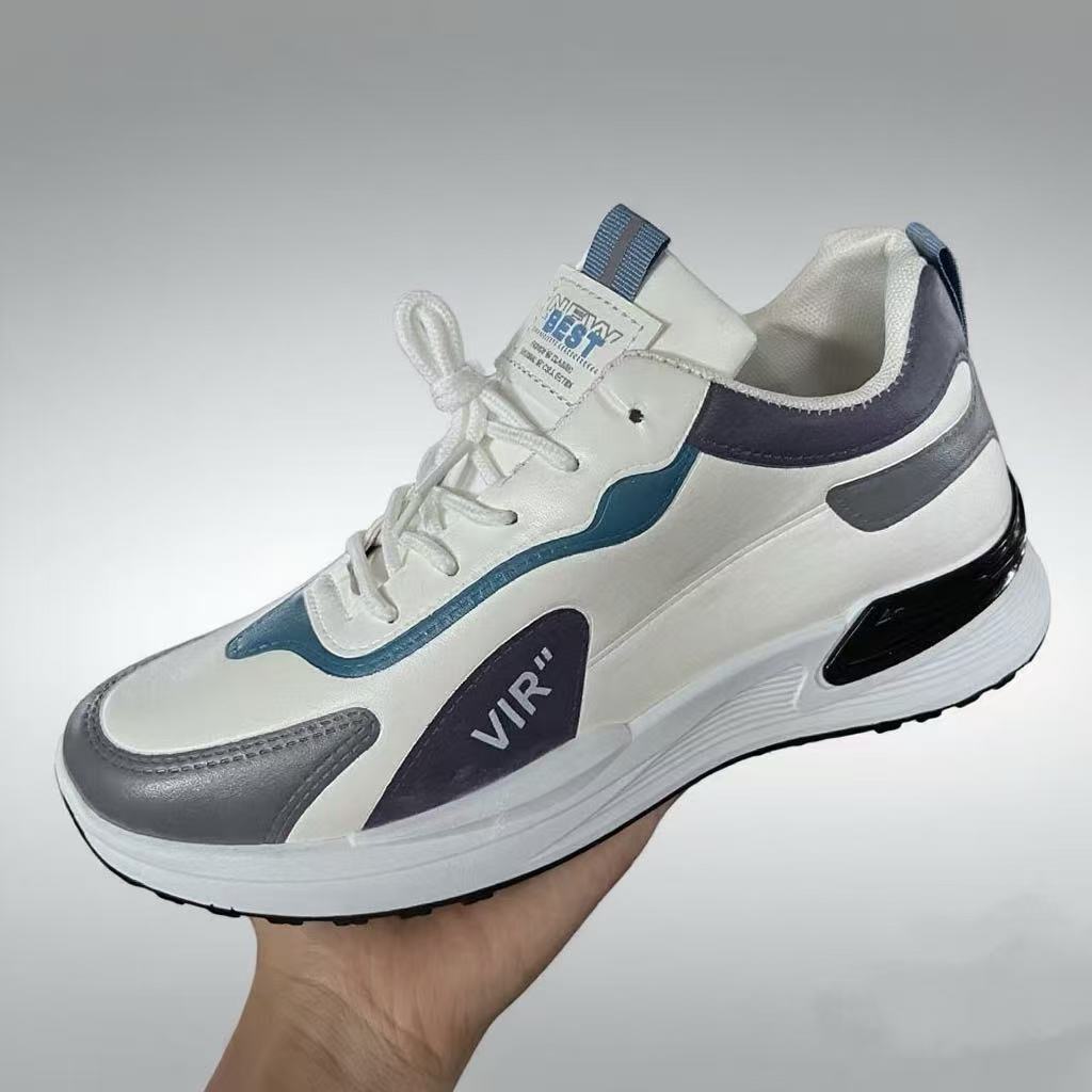 

Мужские весенне-осенние новые кожаные туфли легкие беговые повседневные спортивные туфли платформа беговые туфли повседневные 44