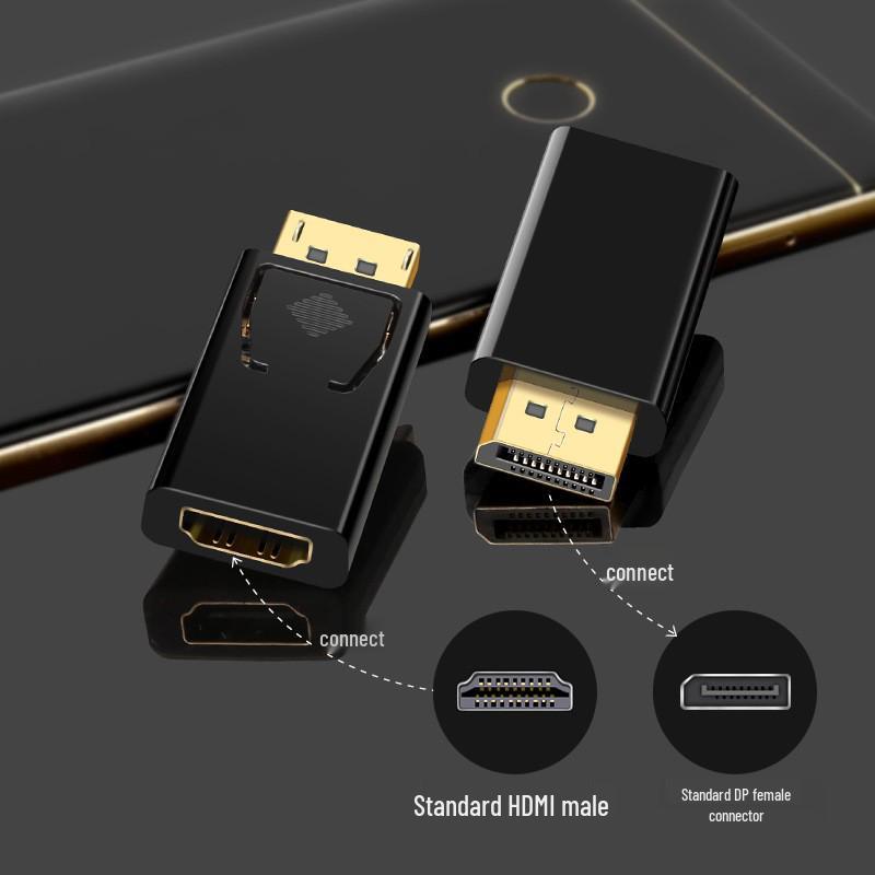 4K DisplayPort To HDMI Adapter for TV & Computer Monitors