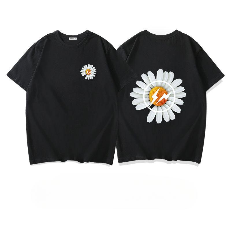 Little Daisy Short-sleeved T-shirt for Boys and Girls, Breathable and Comfortable Half-sleeved T-shirt, Pure Cotton