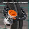 Folding Cycle Lock with Mounting Bracket Cut Resistant Bike