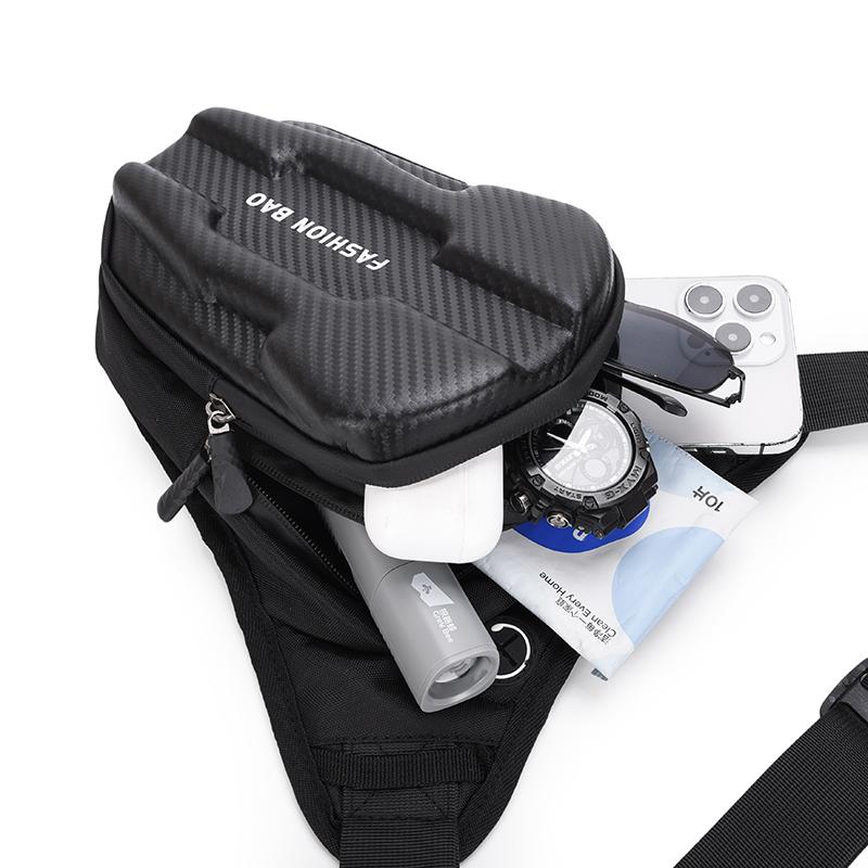 Unisex Motorcycle Leg Bag – Waterproof with Hard Base, Adjustable Strap for Biking & Outdoor Rides