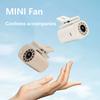Portable Mini Fan, High-capacity High-speed USB Rechargeable Long-lasting Digital Display, Waist-mounted Fan/Desktop Fan
