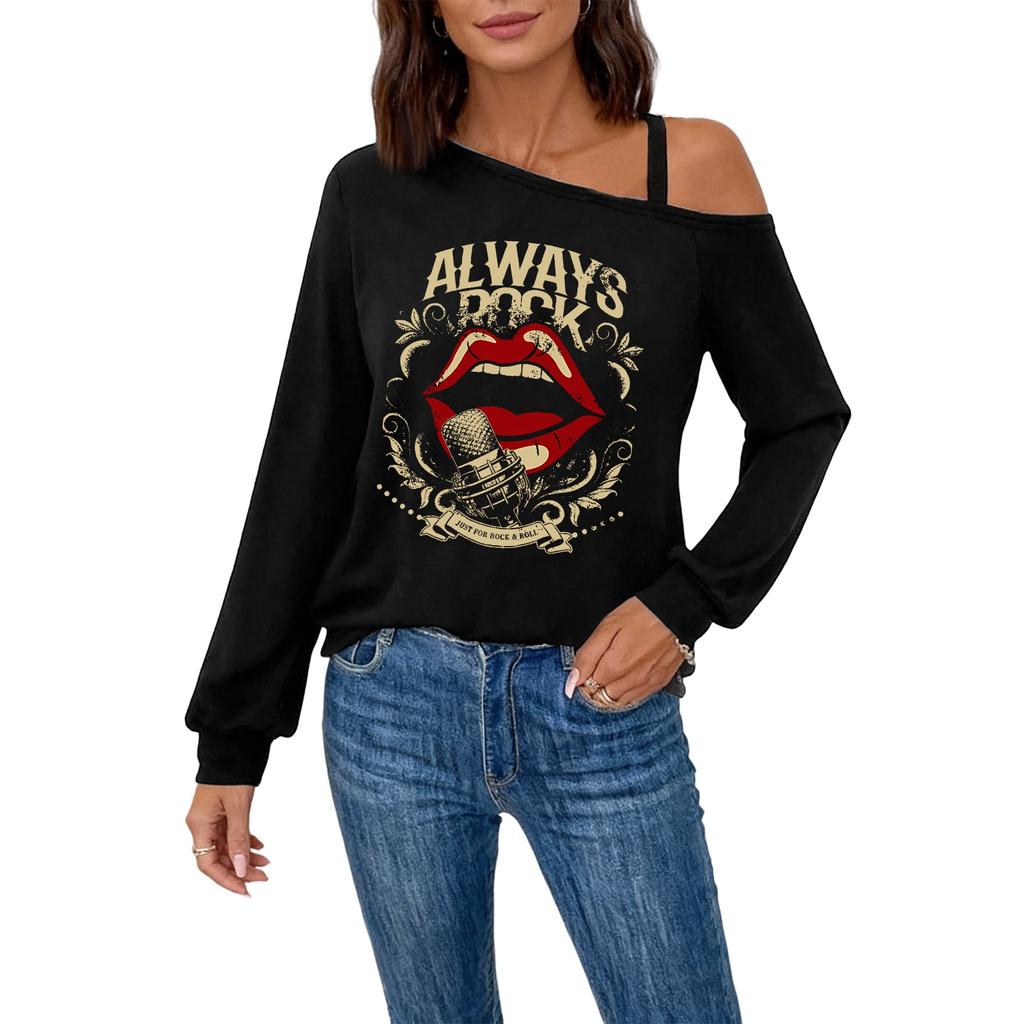 Elegantes, modisches Damen-Langarmtop für Alltag und Freizeit
