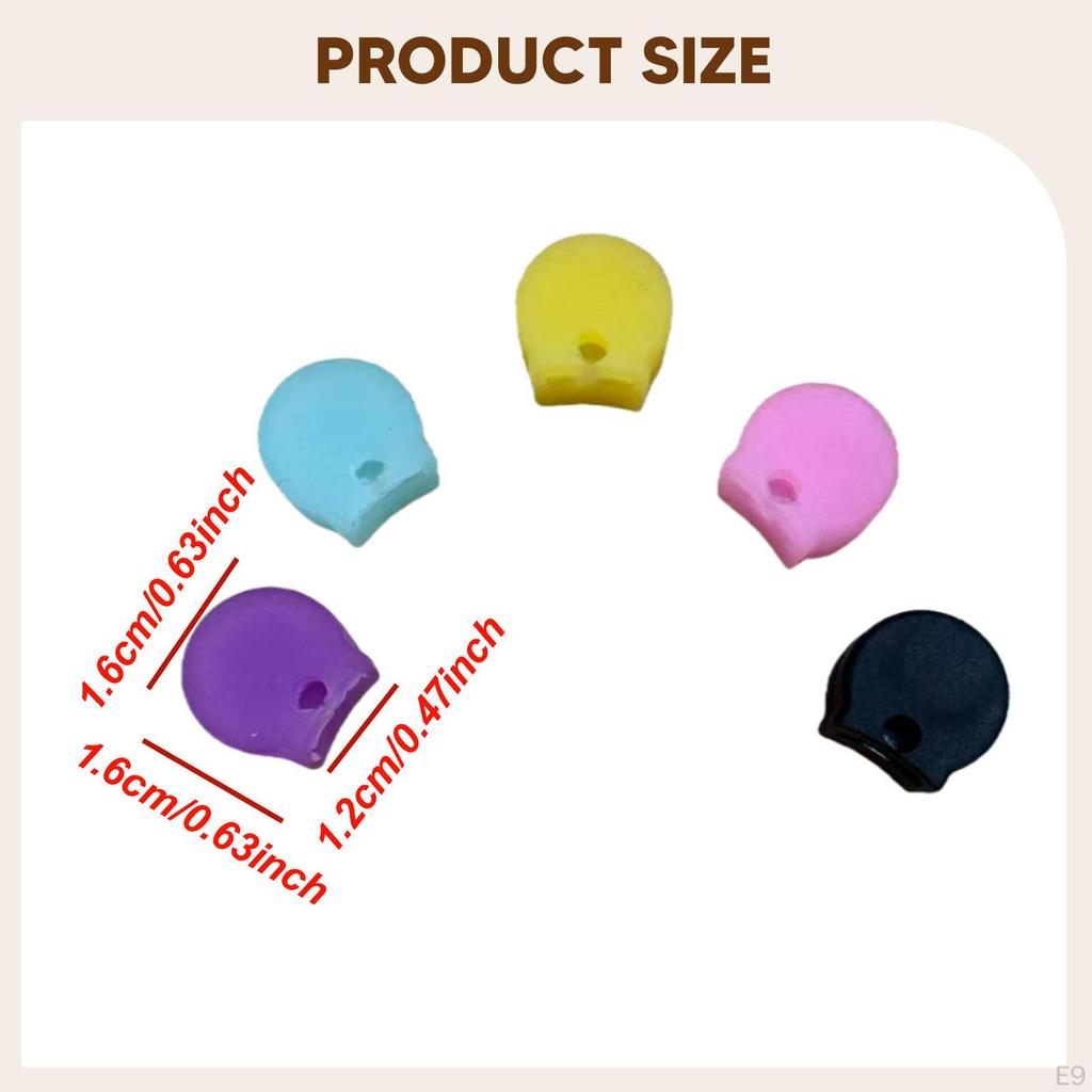 5 Pieces Clarinet Thumb Finger Rests for Woodwind Instrument Replacement Hand Supports