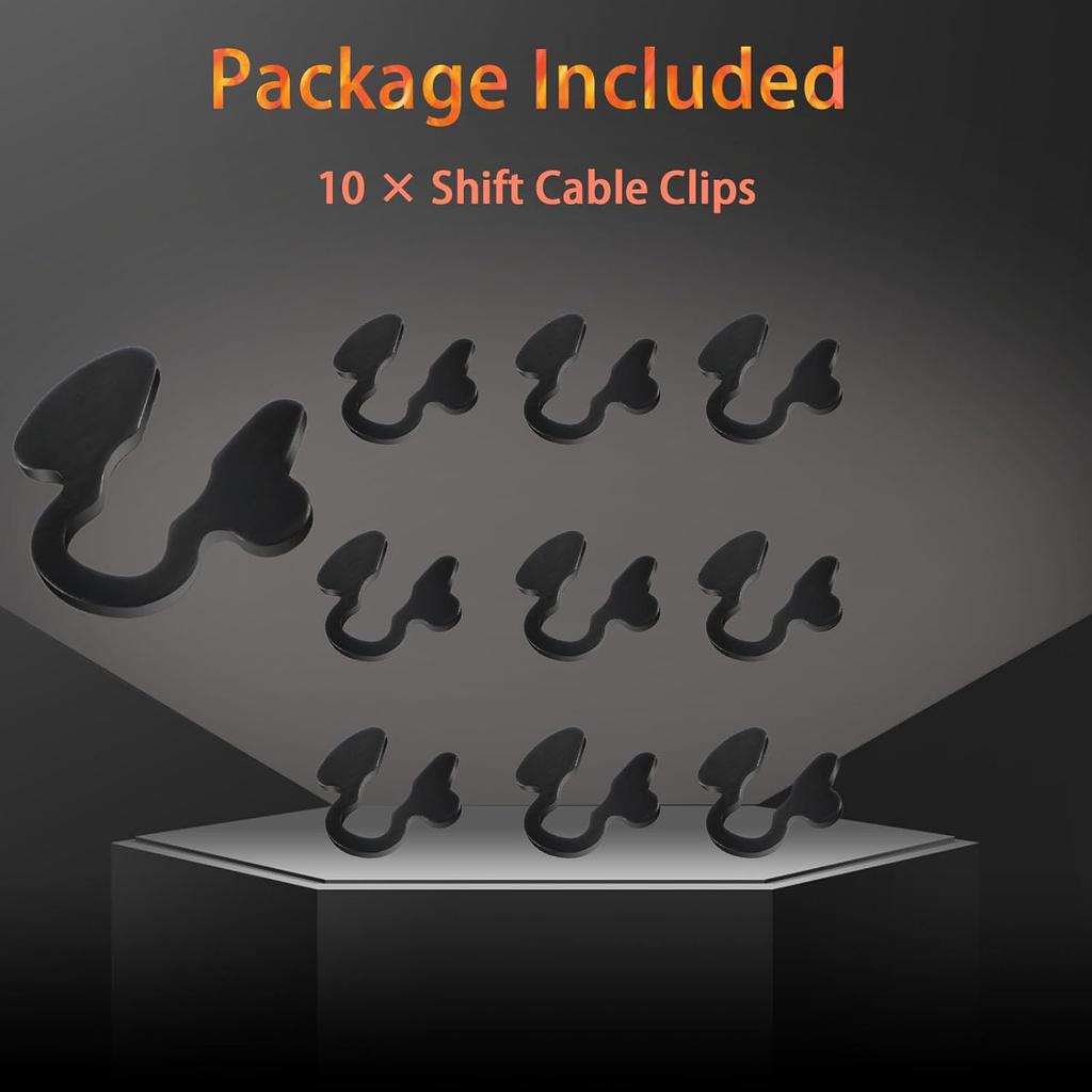 Upgraded 10 PCS Shift Cable Clips, Gearbox Shifter Cable Bushing Clips, Transmission Shifter Cable Retainer Clips Compatible with Chevy Silverado,