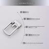 Men's Casual Leather Belt with Smooth Alloy G Buckle & Hole Punch Design