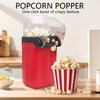Small Popcorn Popper Machine Automatic Compact Design Fast Heating Oil Proof Snack Maker Plastic Texture for Kitchen